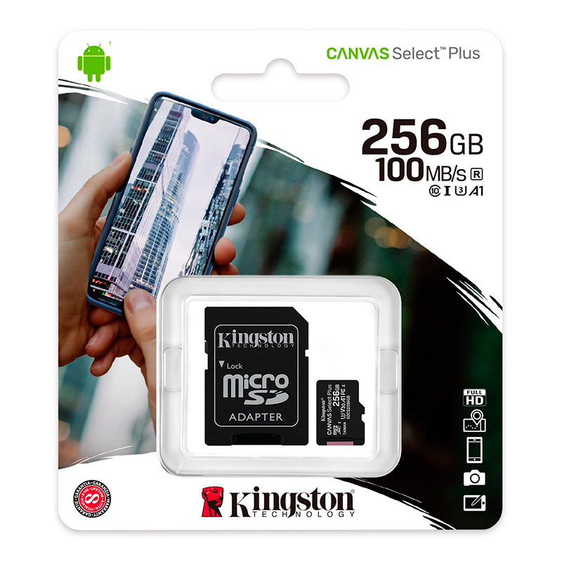 KINGSTON MICRO SD CANVAS SELECT PLUS 256GB