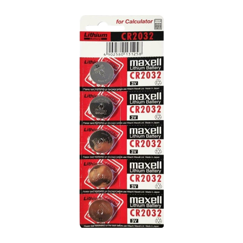 MAXELL PILHAS LITHIUM  CR2032 (5 UNIDADES)