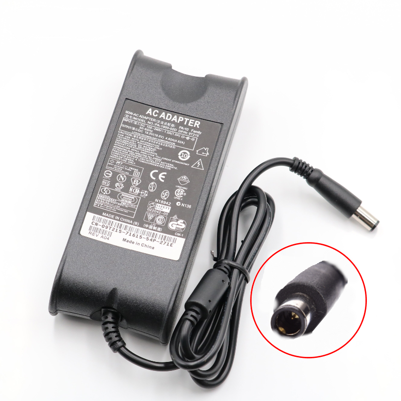 CARREGADOR COMPATÍVEL DELL 19.5V  4.62A  7.4*5.0MM
