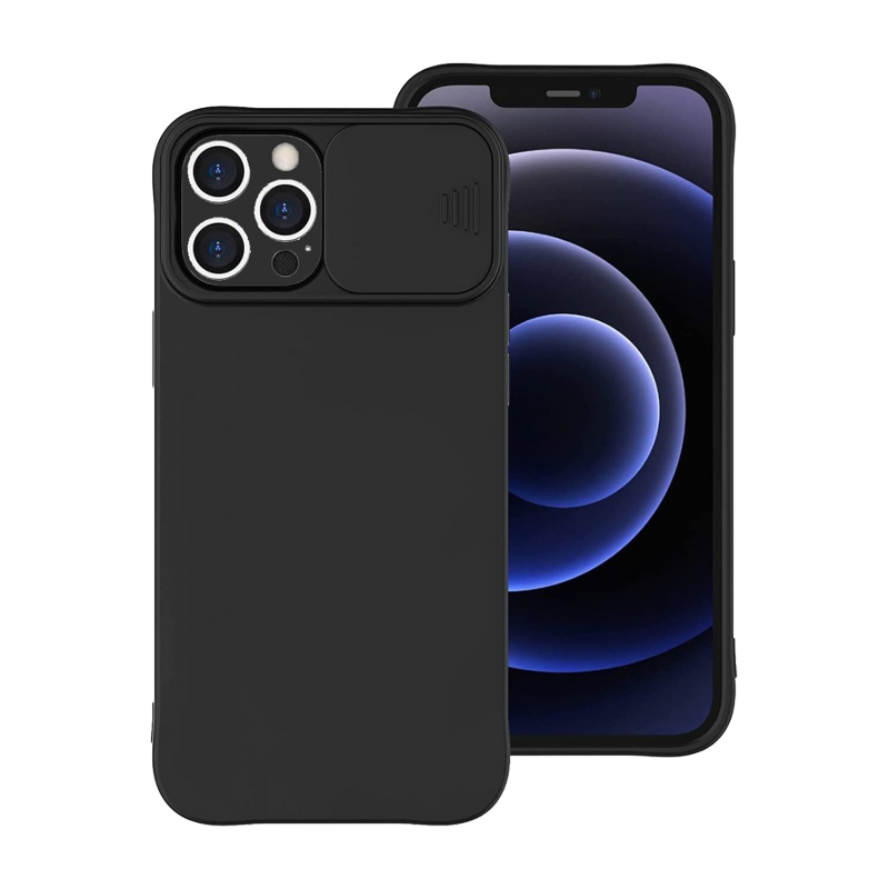 CAPA DE SILICONE CPROTECCAO DE CAMERA PARA IPHONE 12 PRO PRETO PNG