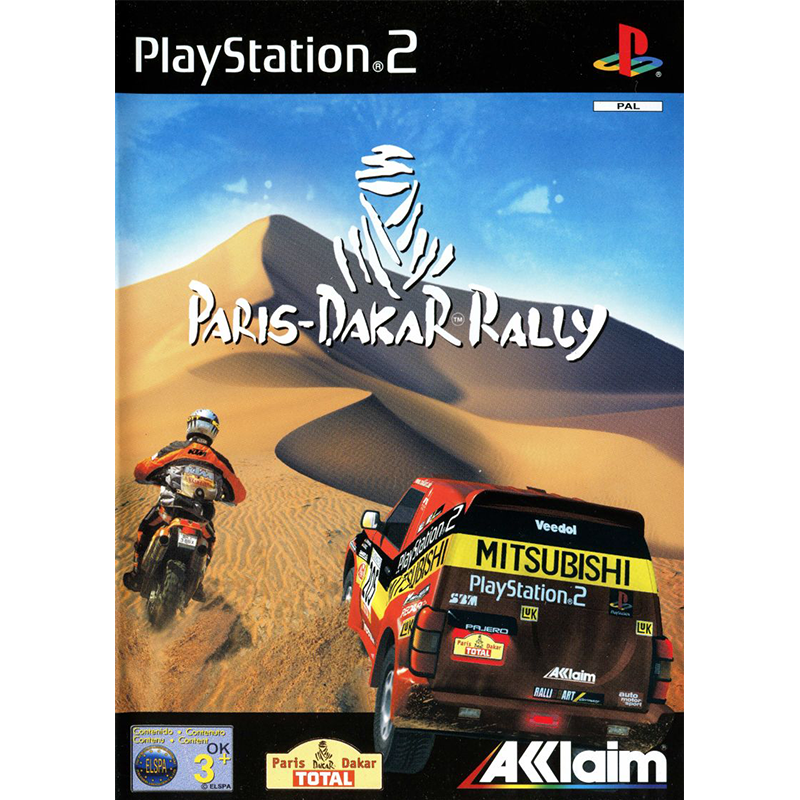 PARIS DAKAR RALLY PS2 FRONT COVER 800X800