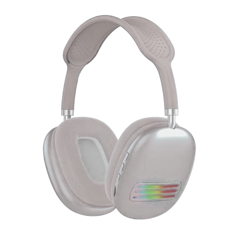 HIFI STEREO STN-02 HEADSET WIRELESS RGB BRANCO/CINZENTO