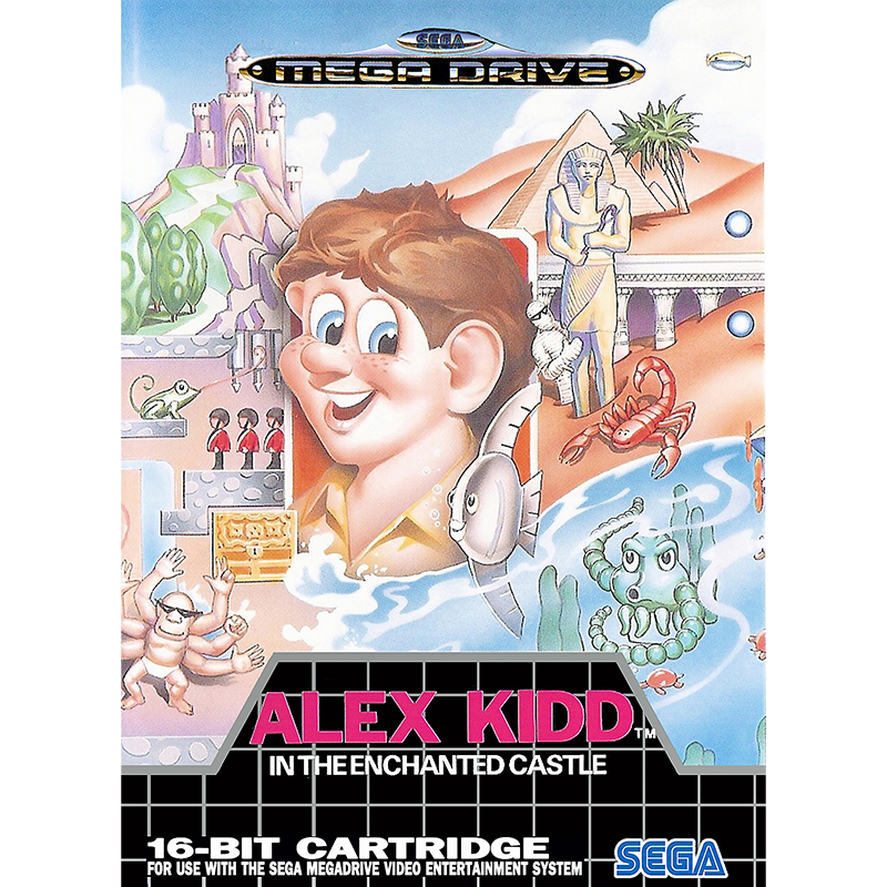 ALEX KIDD IN THE ENCHANTED CASTLE MD FRONT COVER 800X800