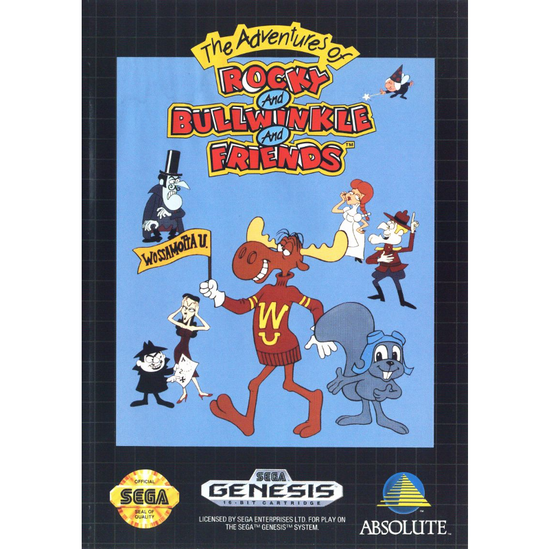 THE ADVENTURES OF ROCKY AND BULLWINKLE AND FRIENDS MD FRONT COVER 800X800