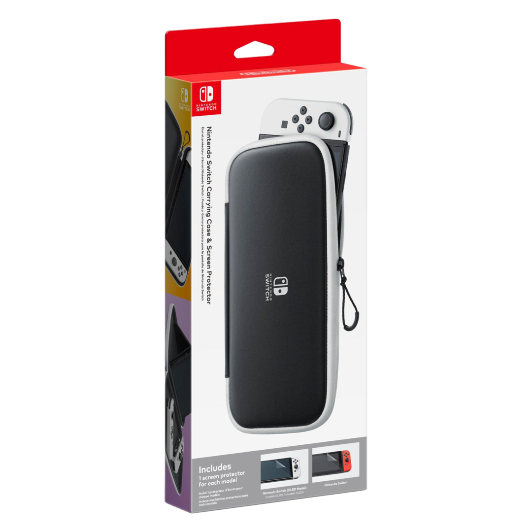 ESTOJO E PROTECTOR DE ECRA PARA NINTENDO SWITCH BRANCO PNG