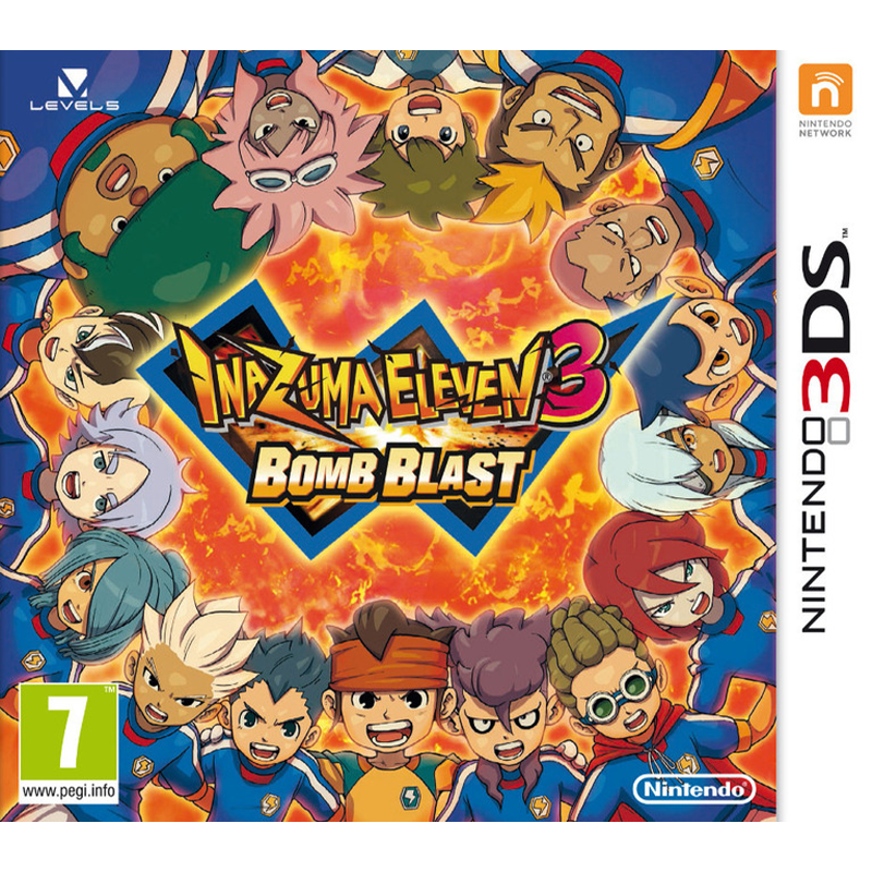 INAZUMA ELEVEN 3 BOMB BLAST 3DS FRONT COVER 800X800