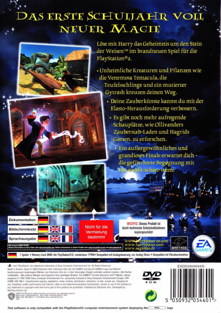 HARRY POTTER E A PEDRA FILOSOFAL PS2 - Image 2