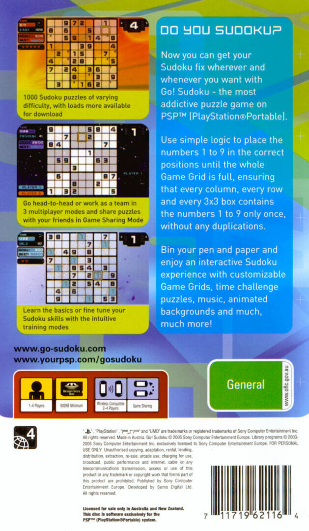 GO! SUDOKU PSP (SEMI-NOVO) - Image 2