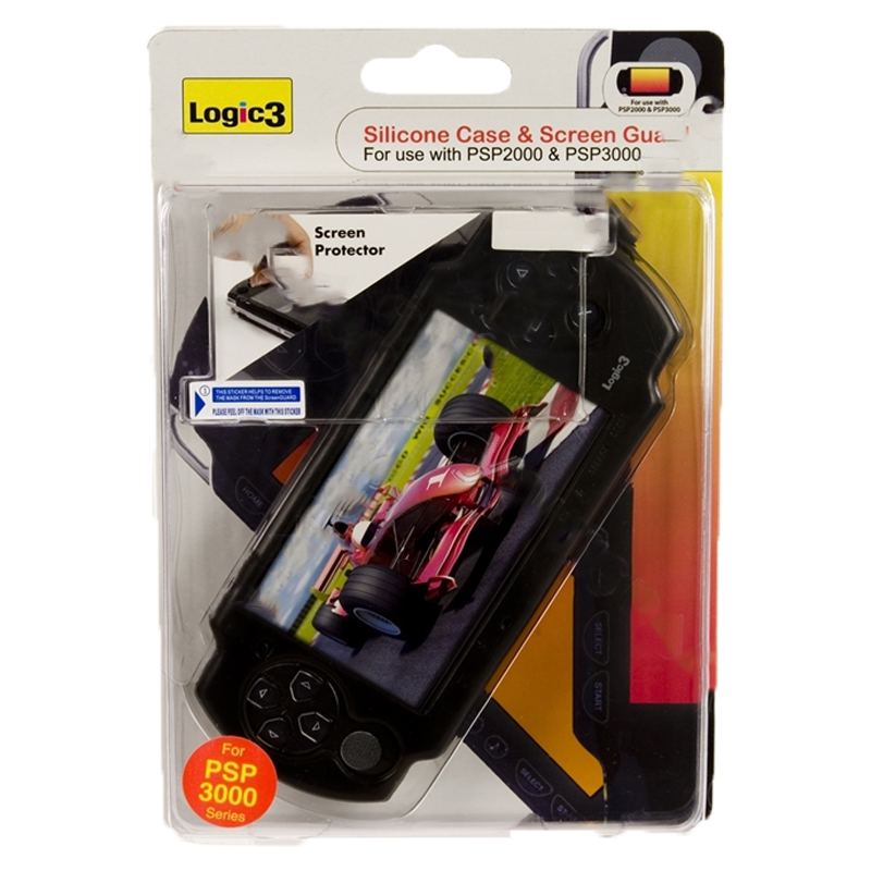 LOGIC3 CAPA DE SILICONE E PROTECTOR DE ECRA PARA PSP PNG