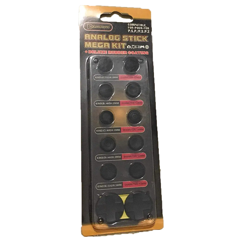 DRAGONPLUS PSP ANALOG STICK BUTTON GRIPS (PRETO)