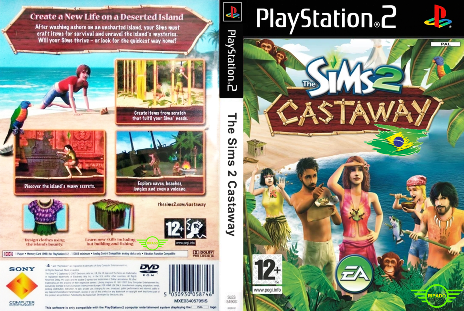 OS SIMS 2 NÁUFRAGOS PS2 (SEMI-NOVO) - Image 2