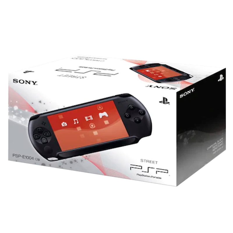 CONSOLA PSP E-1004 STREET (CHARCOAL BLACK) (SEMI-NOVA) (COMPLETA)