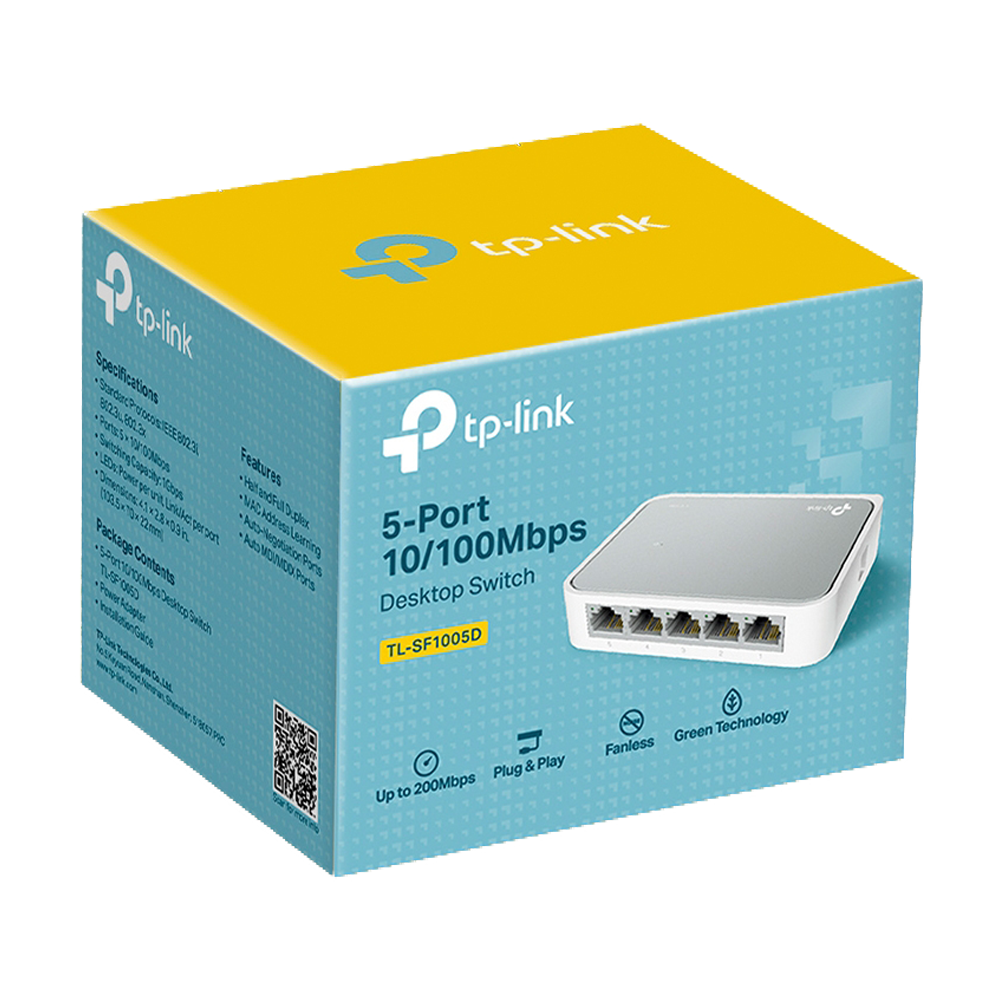 TP-LINK TRANSFORMADOR ETHERNET 5-PORTOS 10/100MBPS
