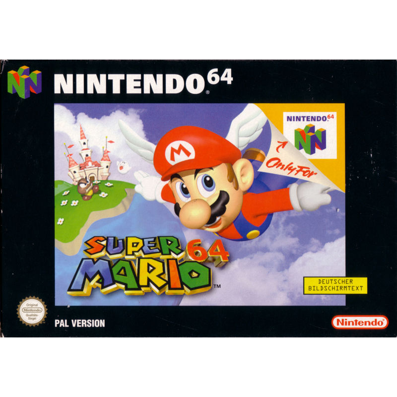 SUPER MARIO 64 N64 FRONT COVER 800X800