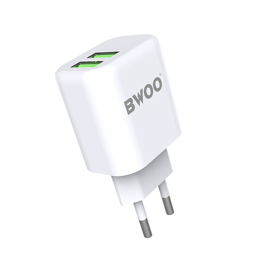 BWWO CARREGADOR USB 2.4A 2 X USB FAST CHARGING BO-CDA60