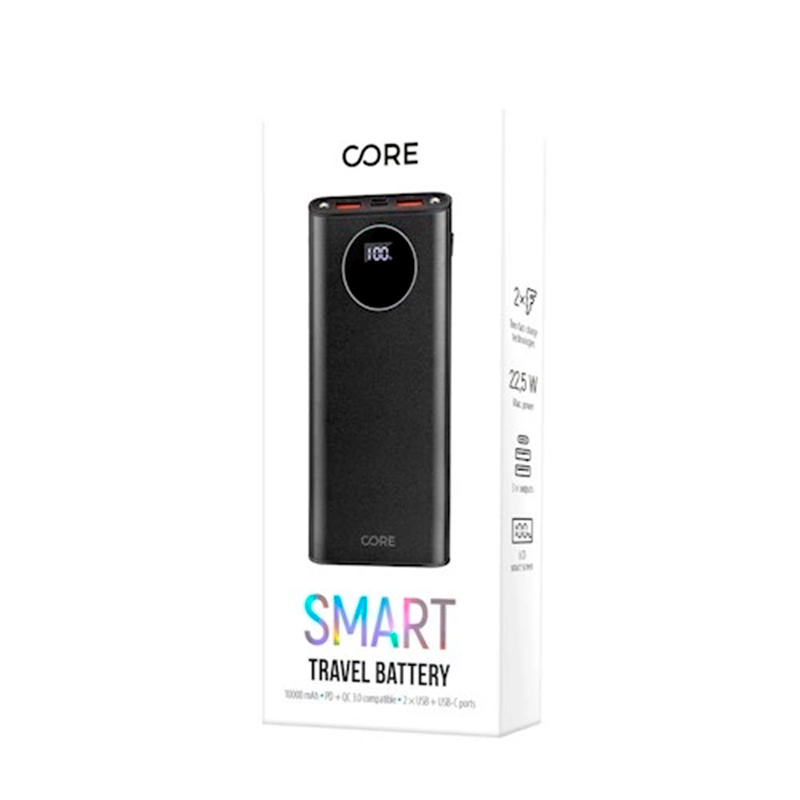 FOREVER CORE SMART TRAVEL BATTERY 10000MAH PD+QC 3.0 PORTAS 2 X USB + USB-C - Image 3