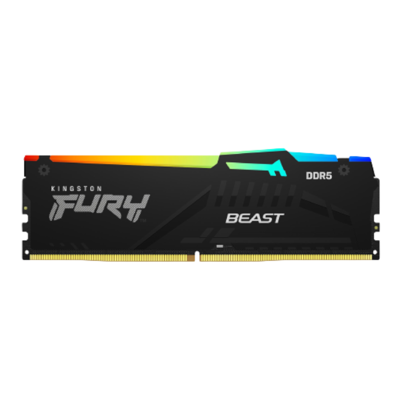 KINGSTON DDR5 16GB 4800MT/S CL38 DIMM (KIT OF 2) FURY BEAST RGB