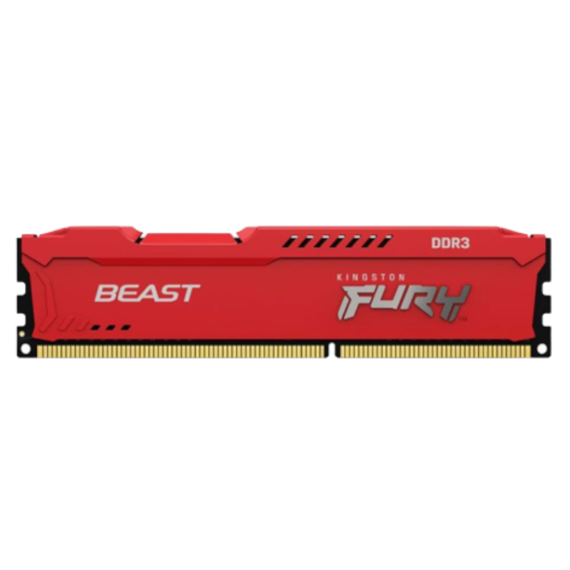 KINGSTON DDR3 8GB 1600MHZ  CL10 DIMM (KIT OF 2) FURY BEAST RED