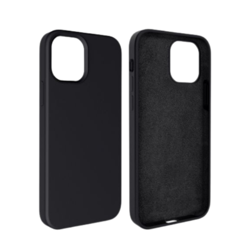 CAPA SILICONE PARA IPHONE (PRETA)