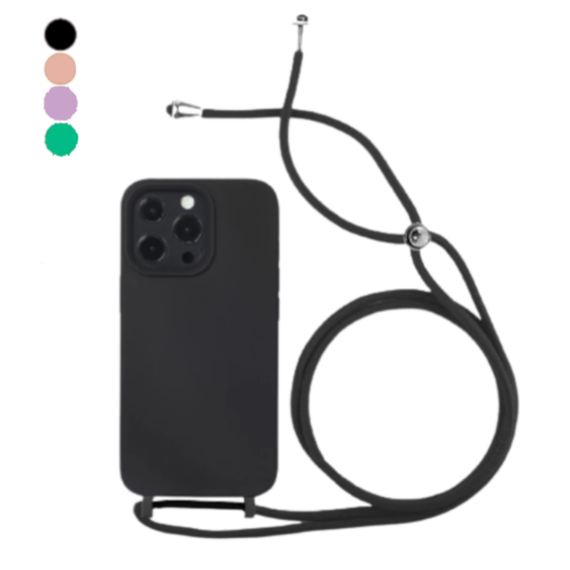 CAPA PARA IPHONE SILKY COM CORDÃO