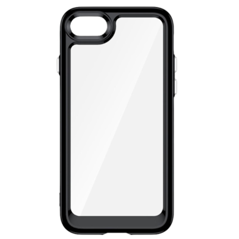 CAPA TRANSPARENTE PRETA PARA IPHONE