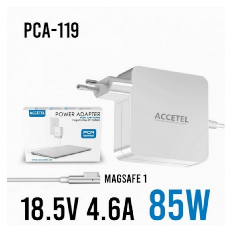 ACCETEL CARREGADOR PARA MACBOOK 18.5V PCA SERIES