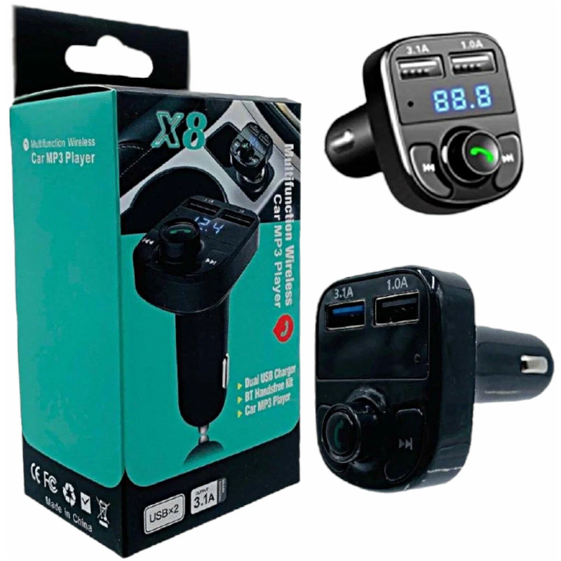 ADAPTADOR MULTIFUNCÕES P/ISQUEIRO DE CARRO X8