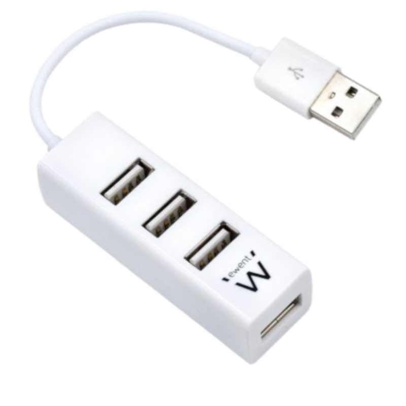 EWENT MINI HUB 4 PORTAS USB EW1122 (BRANCO)