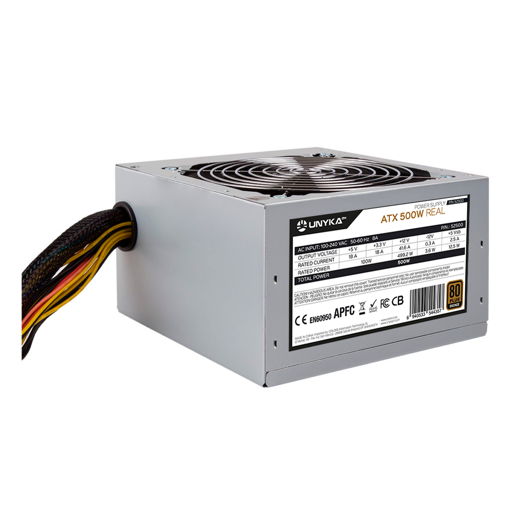 UNYKACH FONTE DE ALIMENTAÇÃO ATX 500W 80+ BRONZE - Image 4