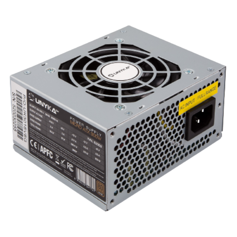 UNYKACH FONTE DE ALIMENTAÇÃO SFX 300W 80+ BRONCE FULL RANGE