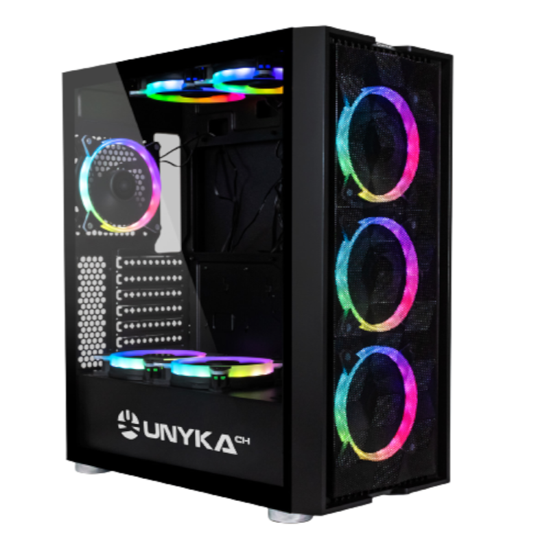 UNYKACH CAIXA EXAGON ATX GAMING RGB FC