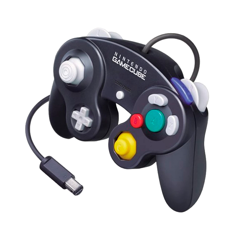 NINTENDO COMANDO GAME CUBE OFICIAL (JET BLACK) (SEMI-NOVO)