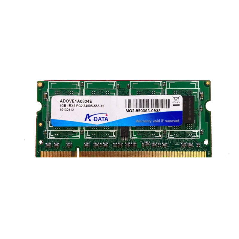 ADATA 1GB PC2 6400S 800MHZ SODIMM DDR2 (SEMI-NOVA)