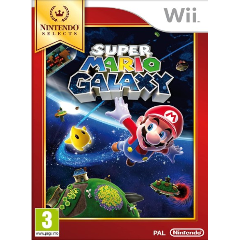 SUPER MARIO GALAXY  (NINTENDO SELECTS) WII (SEMI-NOVO)
