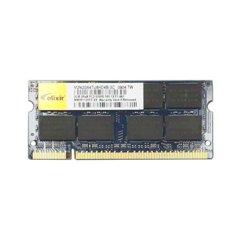 ELIXIR 2GB 667MHZ PC2 5300S DDR2 SODIMM FC