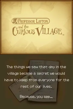 PROFESSOR LAYTON AND THE CURIOUS VILLAGE NDS (S/CAIXA, S/MANUAIS) (SEMI-NOVO) - Image 5