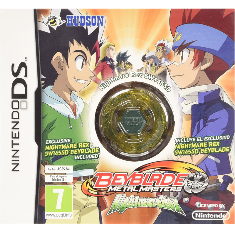BEYBLADE METAL MASTERS NDS (S/CAIXA, S/MANUAIS) (SEMI-NOVO)