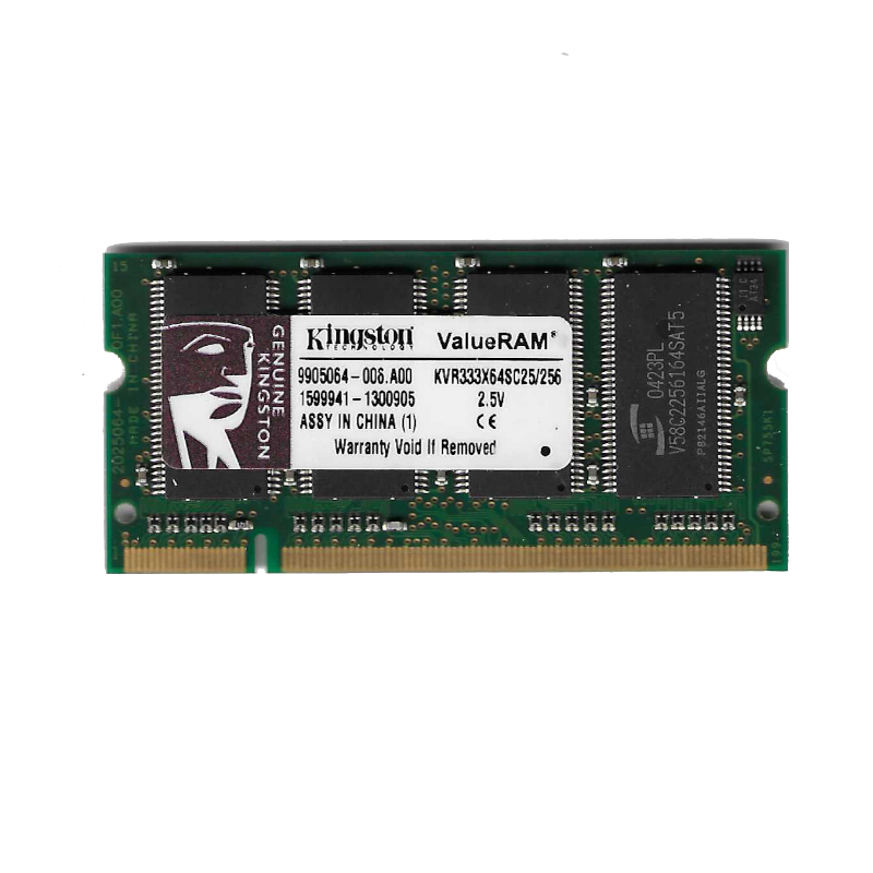 KINGSTON 256MB DDR 333 MHZ SODIMM (SEMI-NOVA)