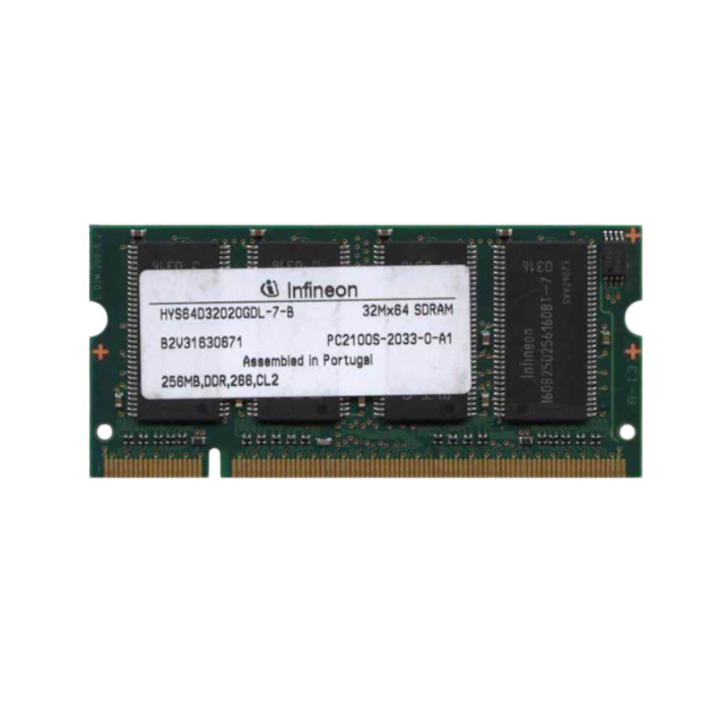 INFINEON 256MB 266 M (SEMI-NOVA)HZ PC2100  DDR1 SODIMM (SEMI-NOVA)