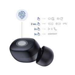 3MK AURICULARES BLUETOOTH FLOWBUDS (PRETOS) - Image 7