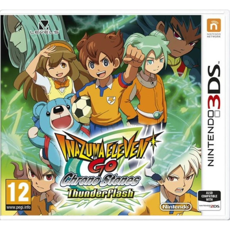 INAZUMA ELEVEN GO CHRONO STONES THUNDERFLASH 3DS (SEMI-NOVO)(S/CAIXA, S/MANUAIS)