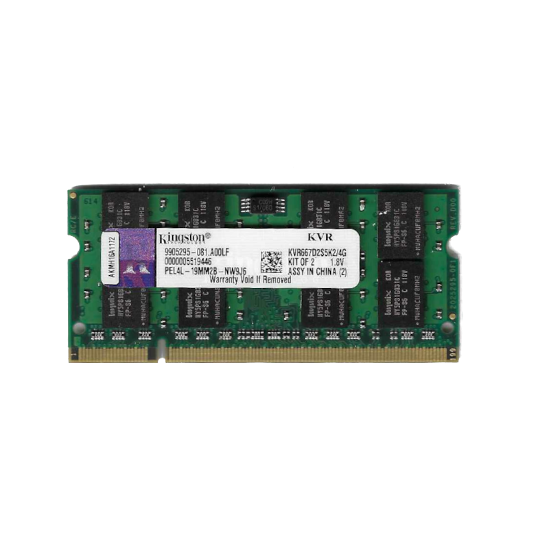 KINGSTON 4GB PC2 5300 533MHZ SODIMM DDR2 (SEMI-NOVA)