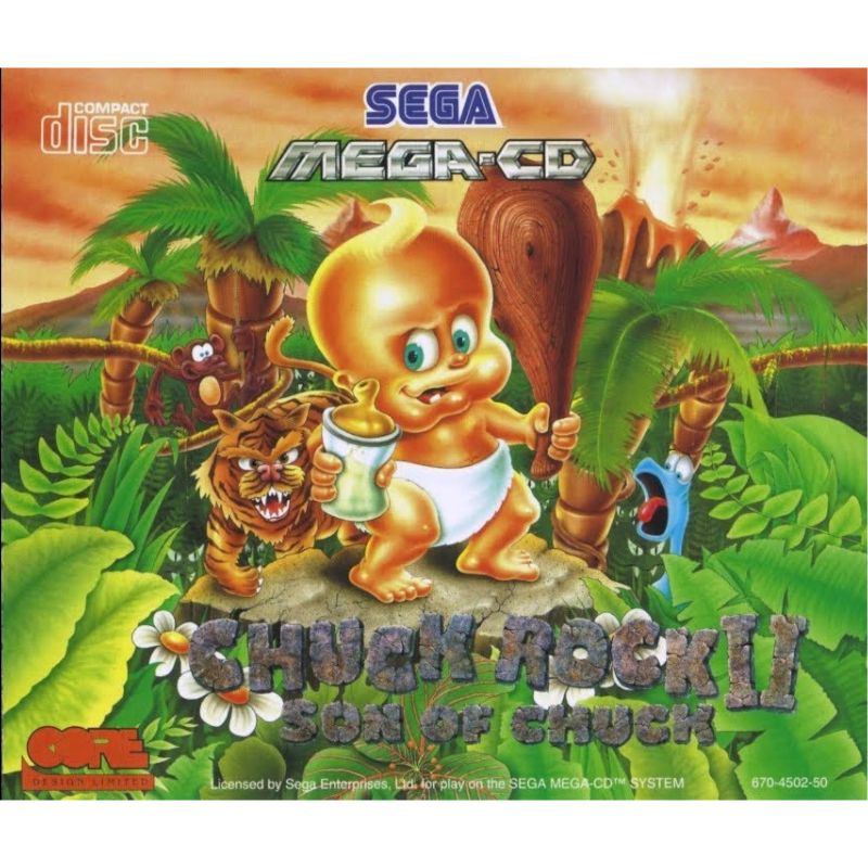 CHUCK ROCK II SON OF CHUCK MEGA CD