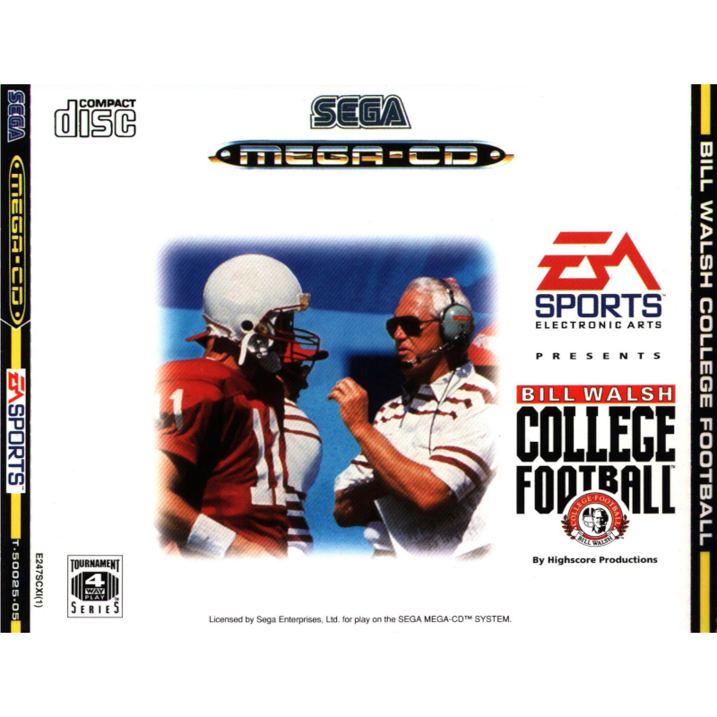 BILL WALSH COLLEGE FOOTBALL MEGA CD