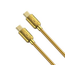 XO CABO TYPE-C PARA TYPE-C PD 60W 1MT Q217B (DOURADO)