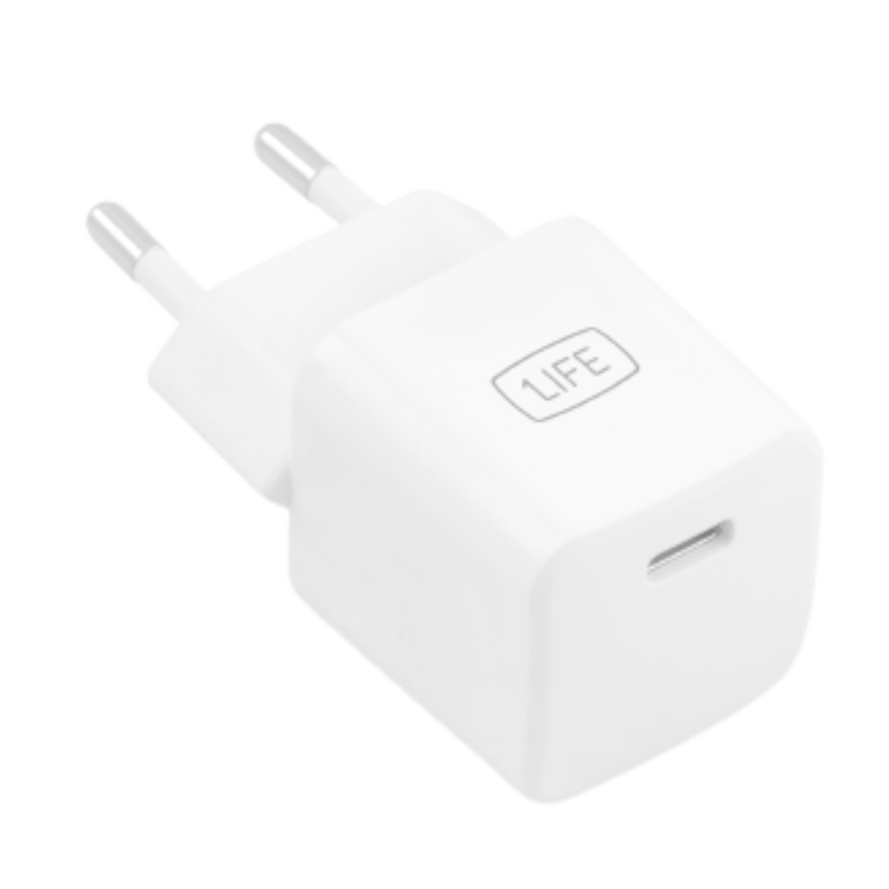 1LIFE ADAPTADOR CORRENTE USB TYPE C 30W BRANCO FC