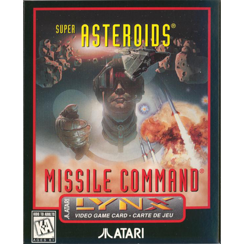 SUPER ASTEROIDS & MISSILE COMMAND
ATARI LYNX (SEMI-NOVO)