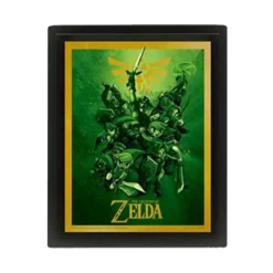 QUADRO LENTICULAR LEGEND OF ZELDA (LINK) (25CMX20CM)