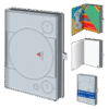 CADERNO A5 PREMIUM OFICIAL PLAYSTATION 1 FC