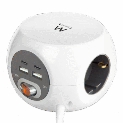 EWENT POWER BLOCK EW3957 3 TOMADAS + 2 X USB 2 X USB-C